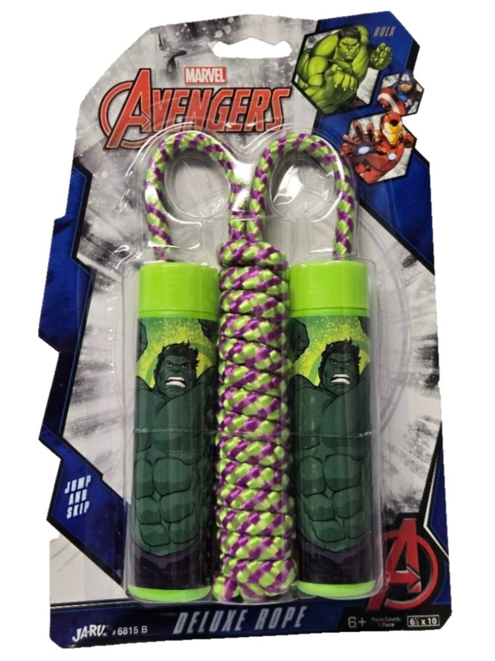Marvel Avengers HULK Jump Rope Kids Outdoor Toy Ja-Ru Deluxe New Sealed